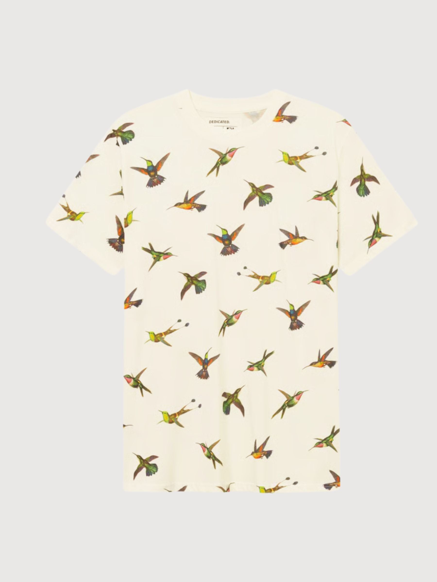 Tshirt Stoccolma Colibrì OffWhite | Dedicated