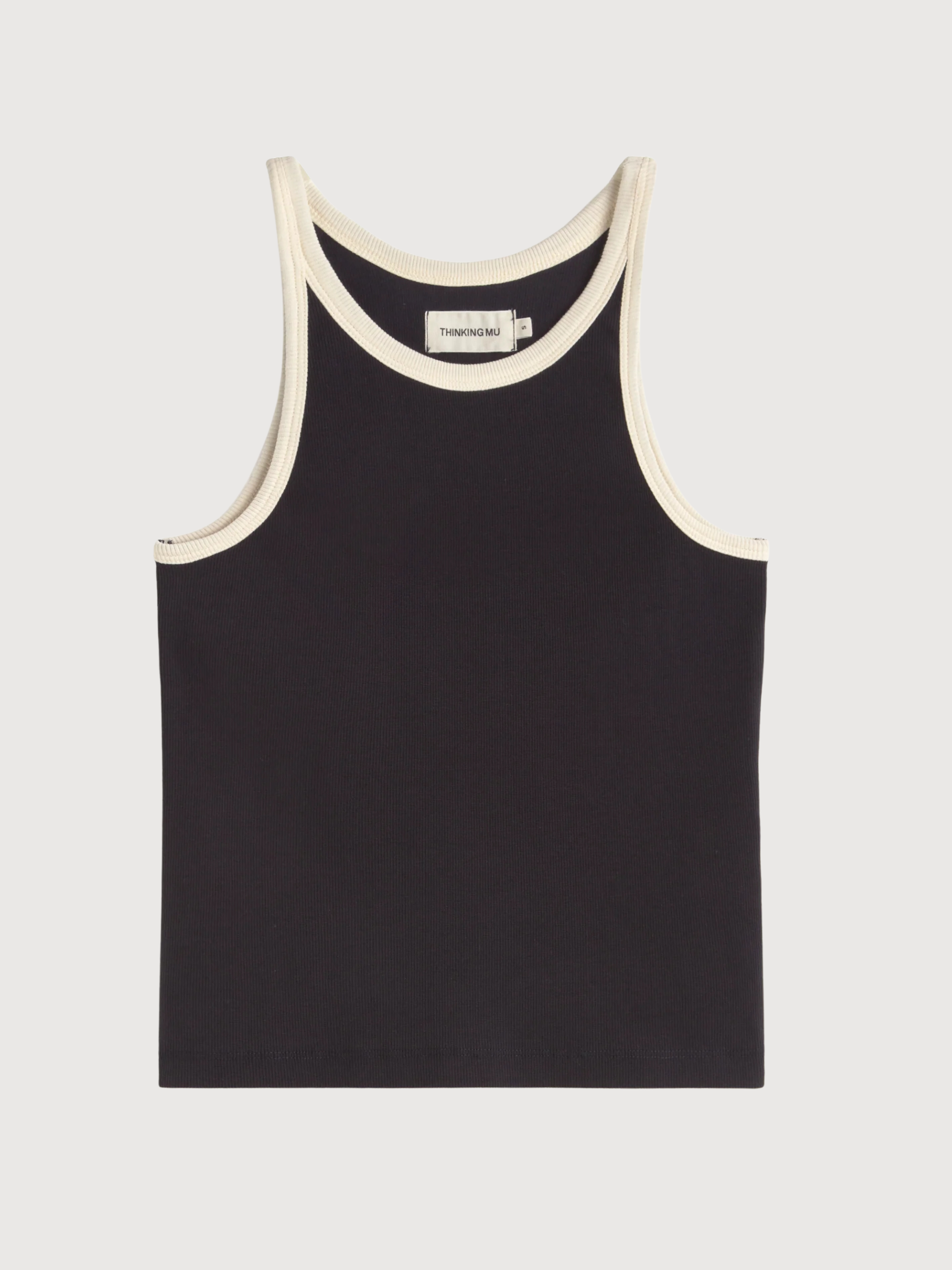 Top Harriet Navy Pannacota Contrast | Thinking Mu