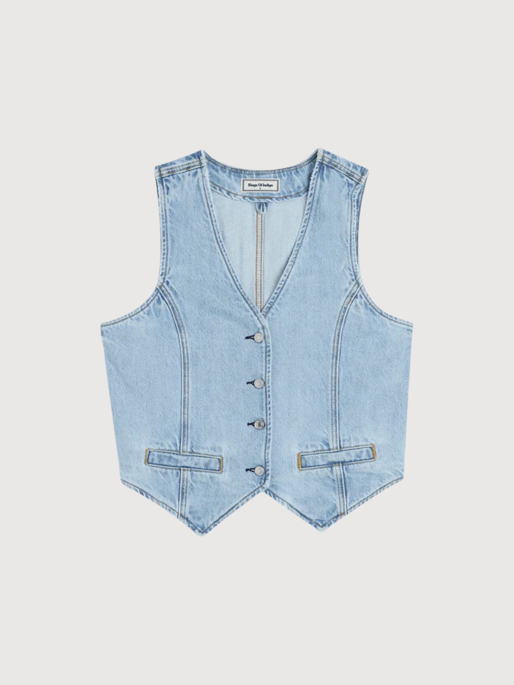 Gilet Brunheld Donna Blu Reef | Kings Of Indigo