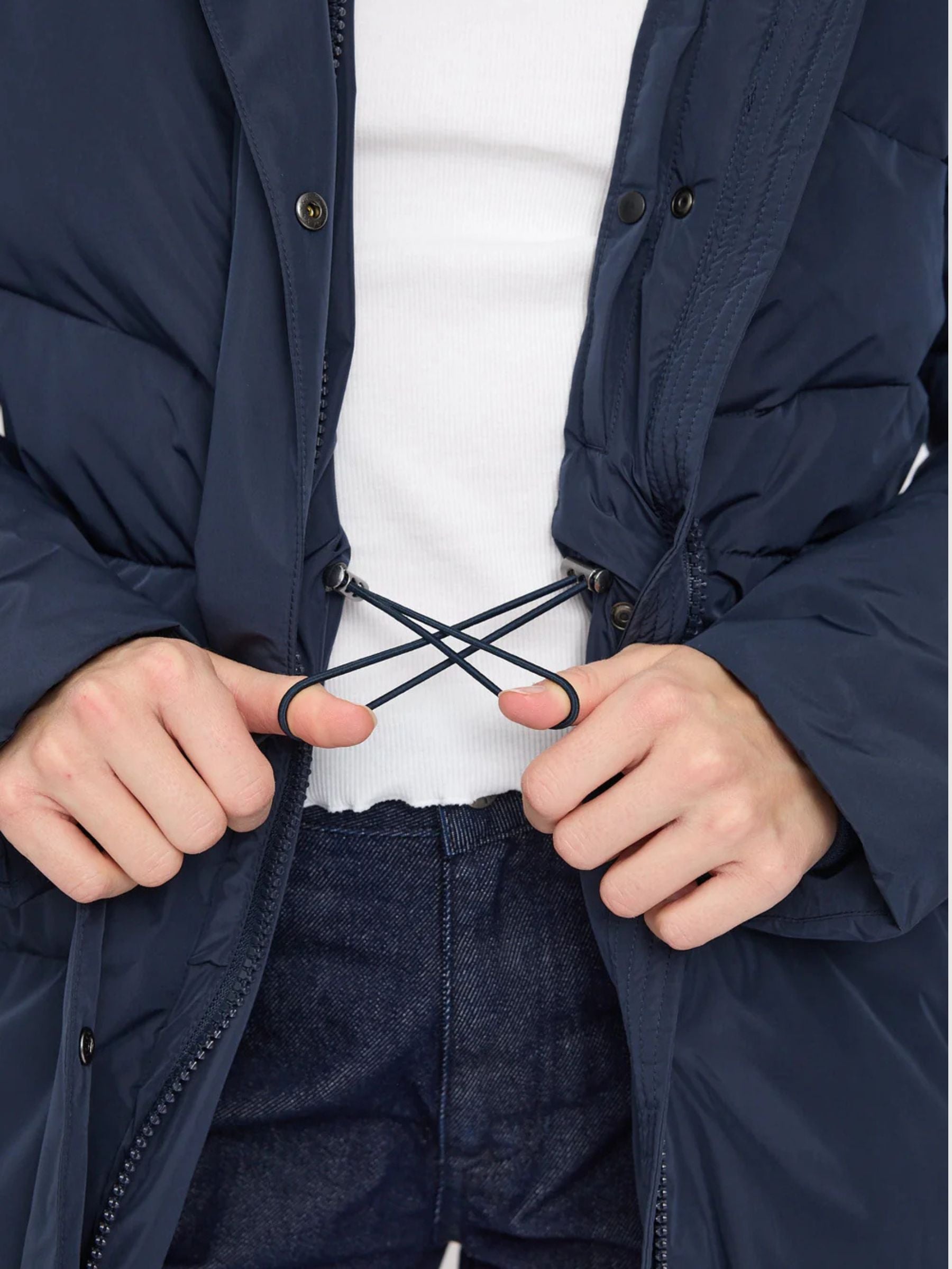 Giacca Waves Quilt Blu Scuro Donna | Mazine