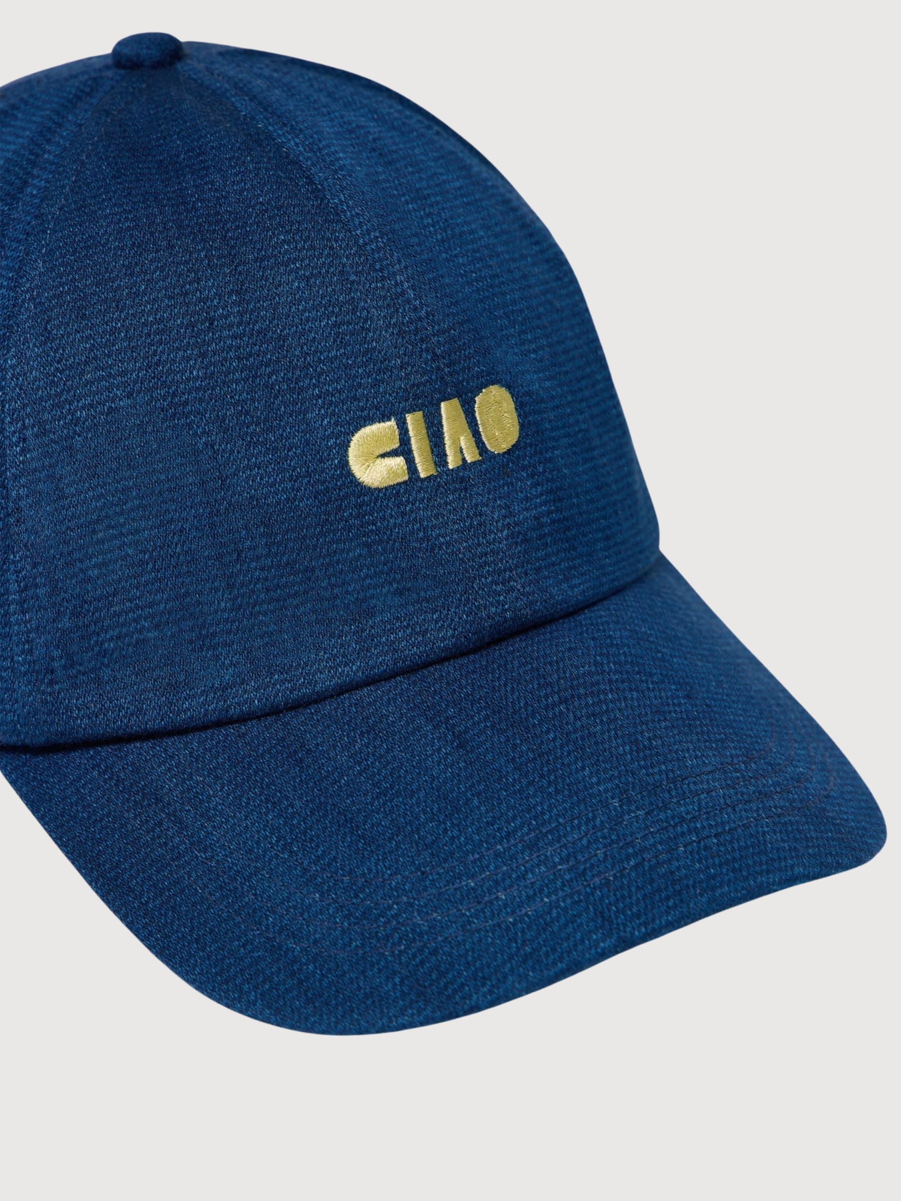 Cap Denim Blue Denim Cotton/Hemp | Lanius