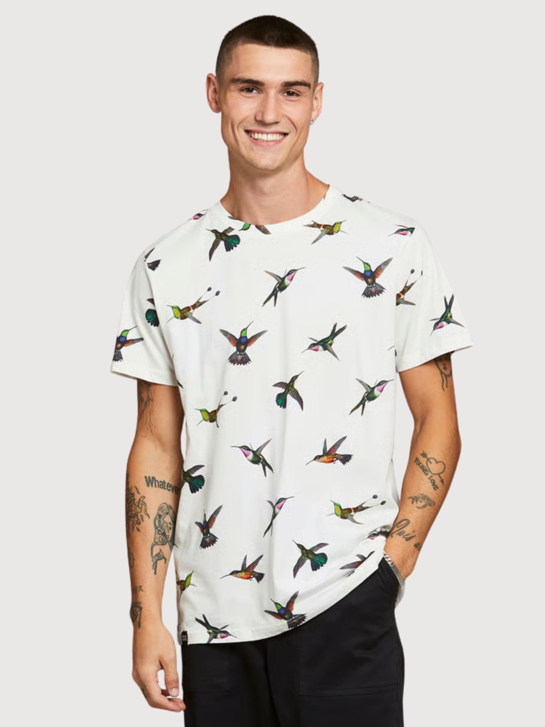 Tshirt Stoccolma Colibrì OffWhite | Dedicated