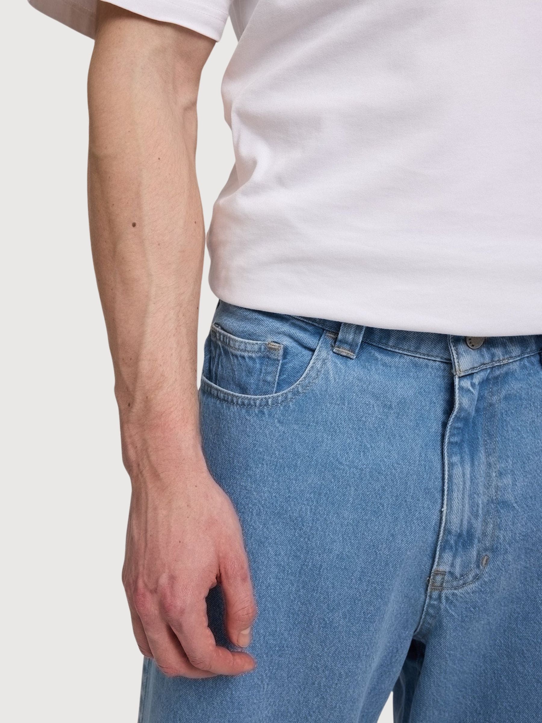 Shorts Denim Man Light Blue Wash | Mazine