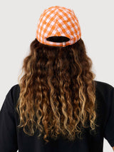 AURA CAP CHECK ORANGE | SUITE13LAB