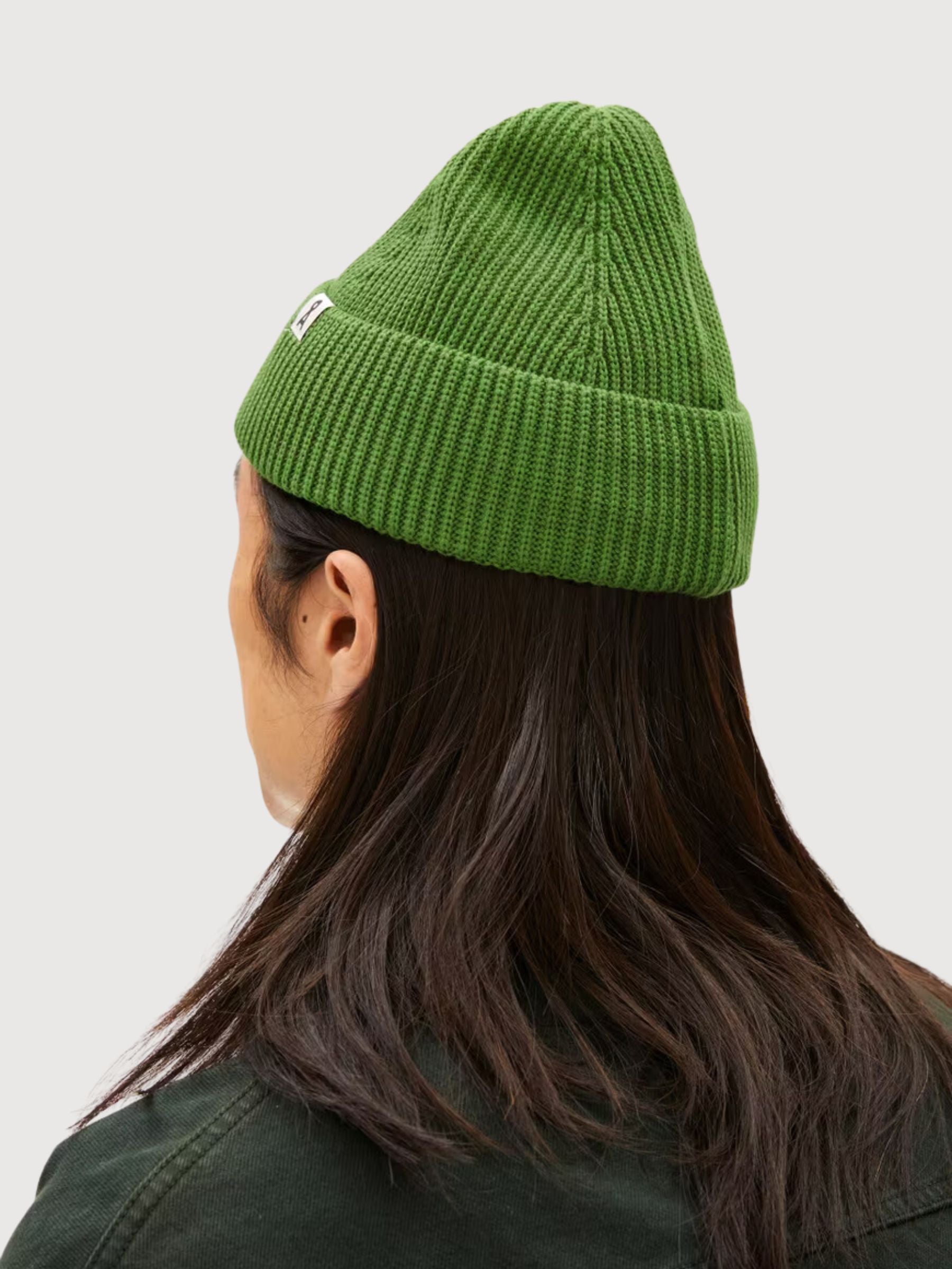 Nildaao Beanie Baumwolle Grün | Armedangels