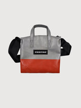 F274 RUBY Crossbody Bag Silver/Orange | FREITAG