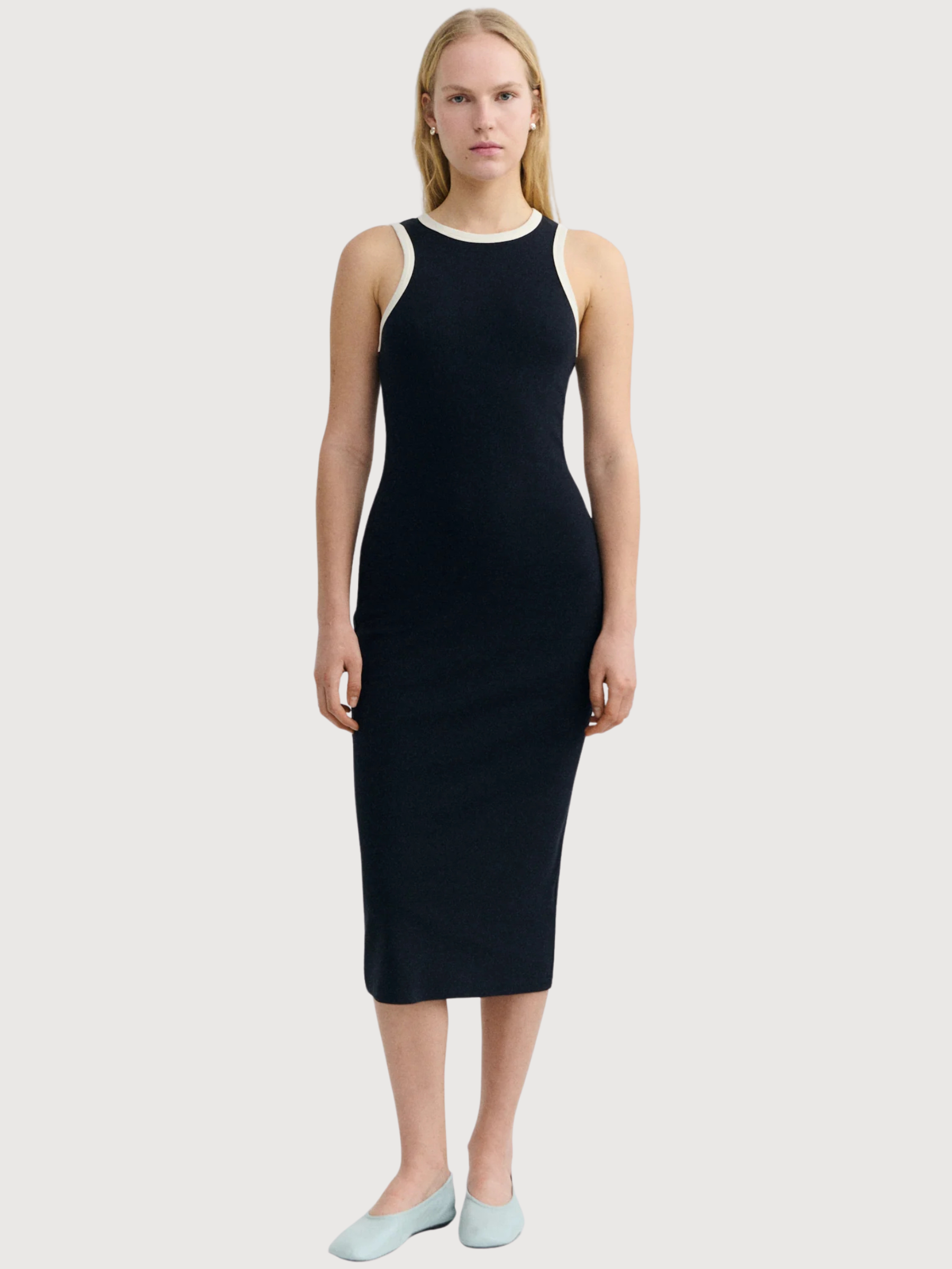 Dress Doechi Navy Pannacota Contrast | Thinking Mu