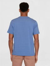 T-Shirt Loke Badge Blue Organic Cotton | Knowledge Cotton Apparel