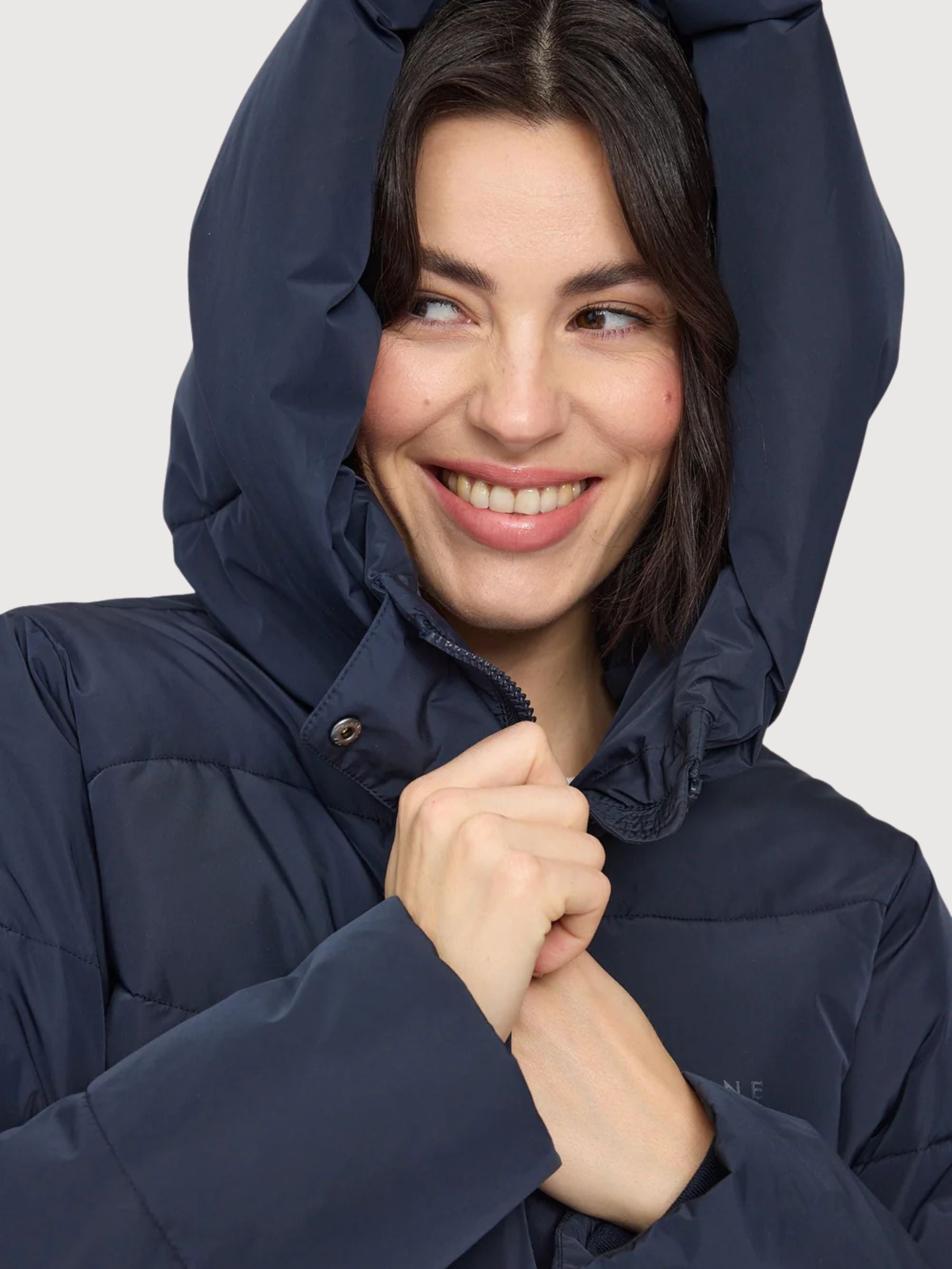 Giacca Waves Quilt Blu Scuro Donna | Mazine