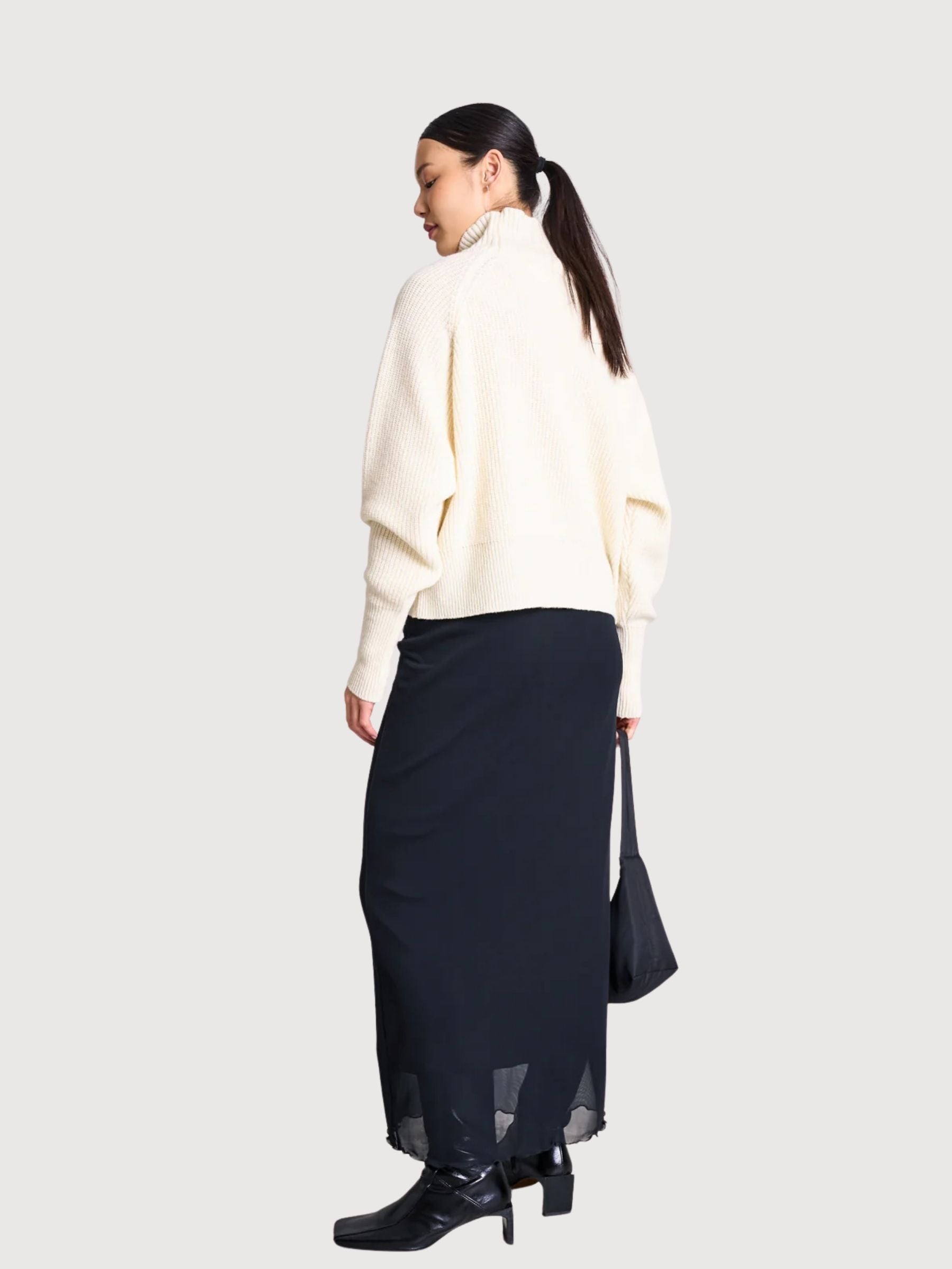 Pullover Wooly Ola White Woman | Jan N June