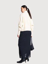 Ola White Damenpullover aus Wolle | Jan N June