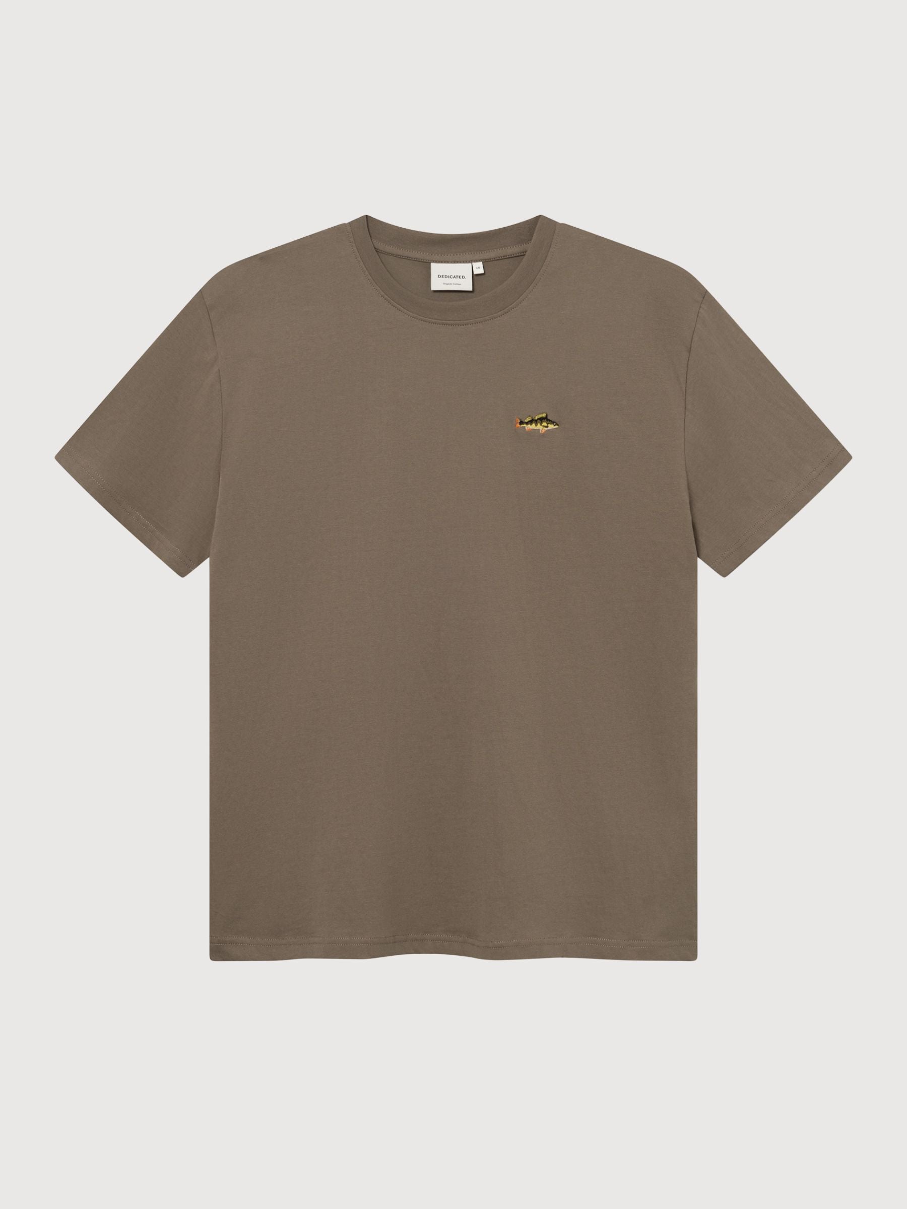 Stockholm Perch Embroidered T-shirt | DEDICATED