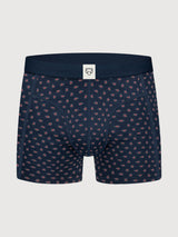 Boxer Navy Paisley Herren |  A-dam