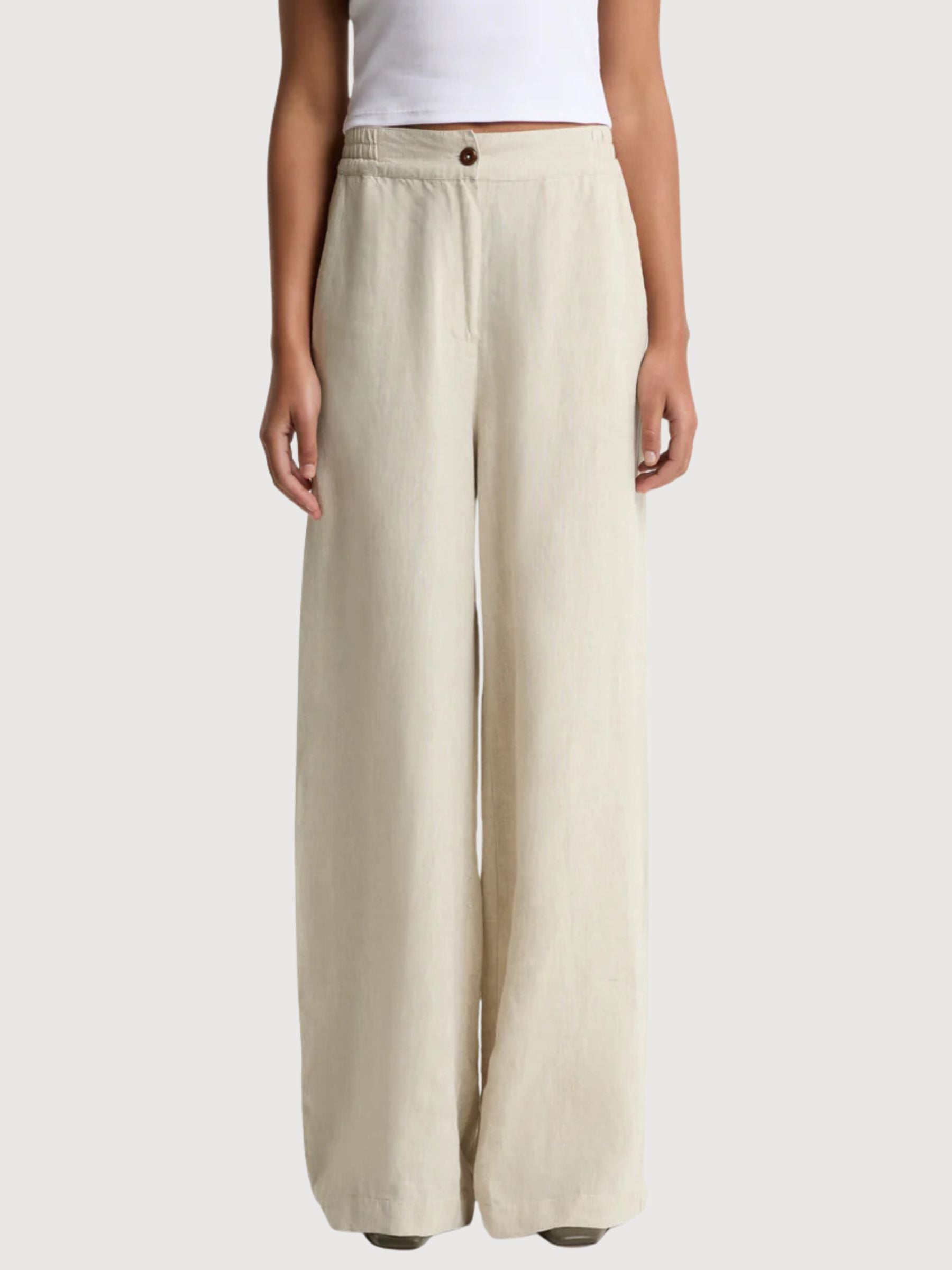 Lilian Trousers Undyed Linen | King Of Indigo