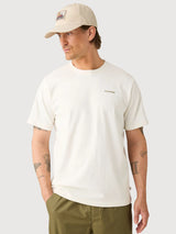 T-Shirt mit regenerativem Bio-Baumwoll-Rückendruck | KNOWLEDGE COTTON APPAREL