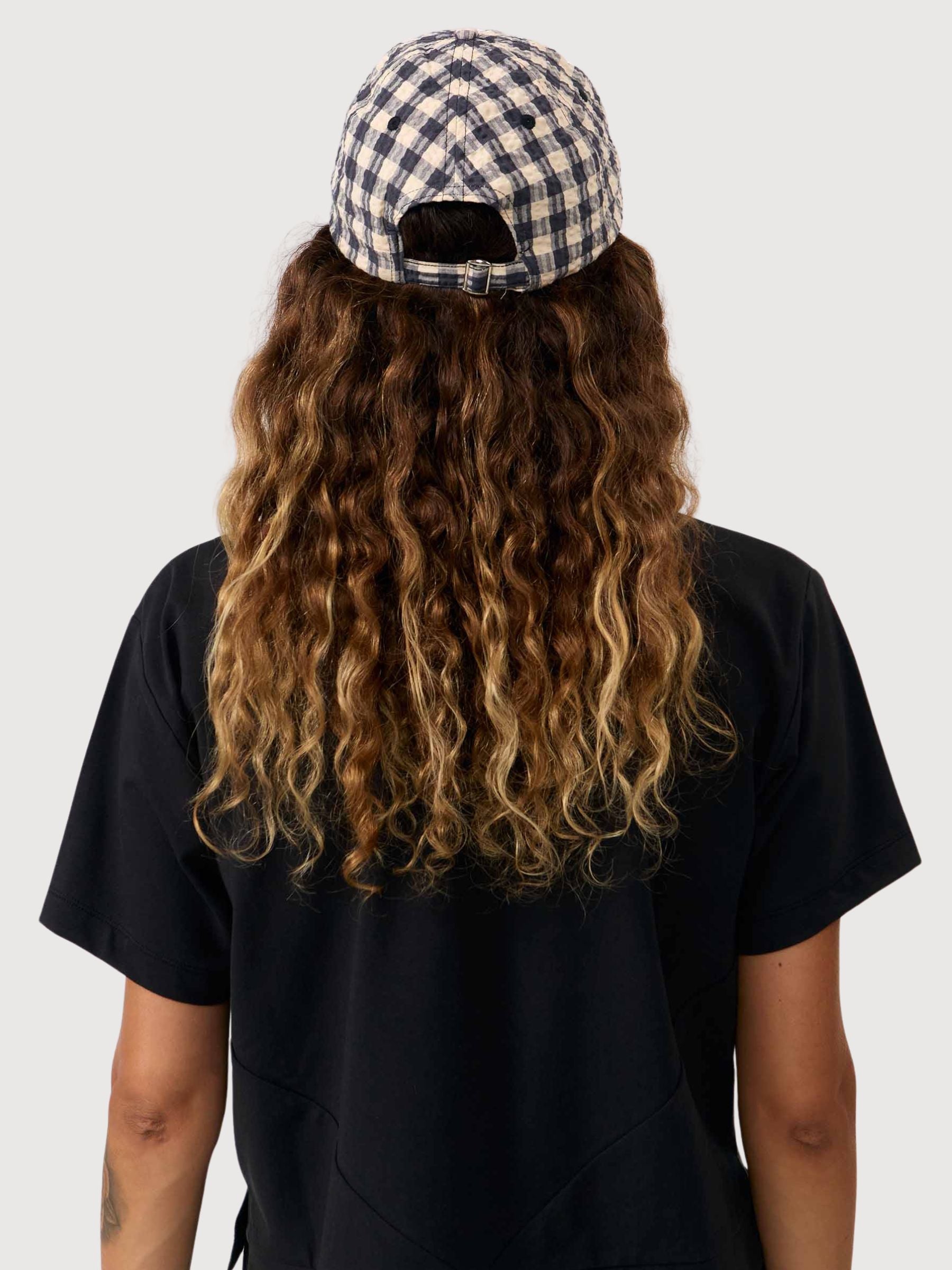 Cap Aura Check Grigio Cotone | Suite13lab