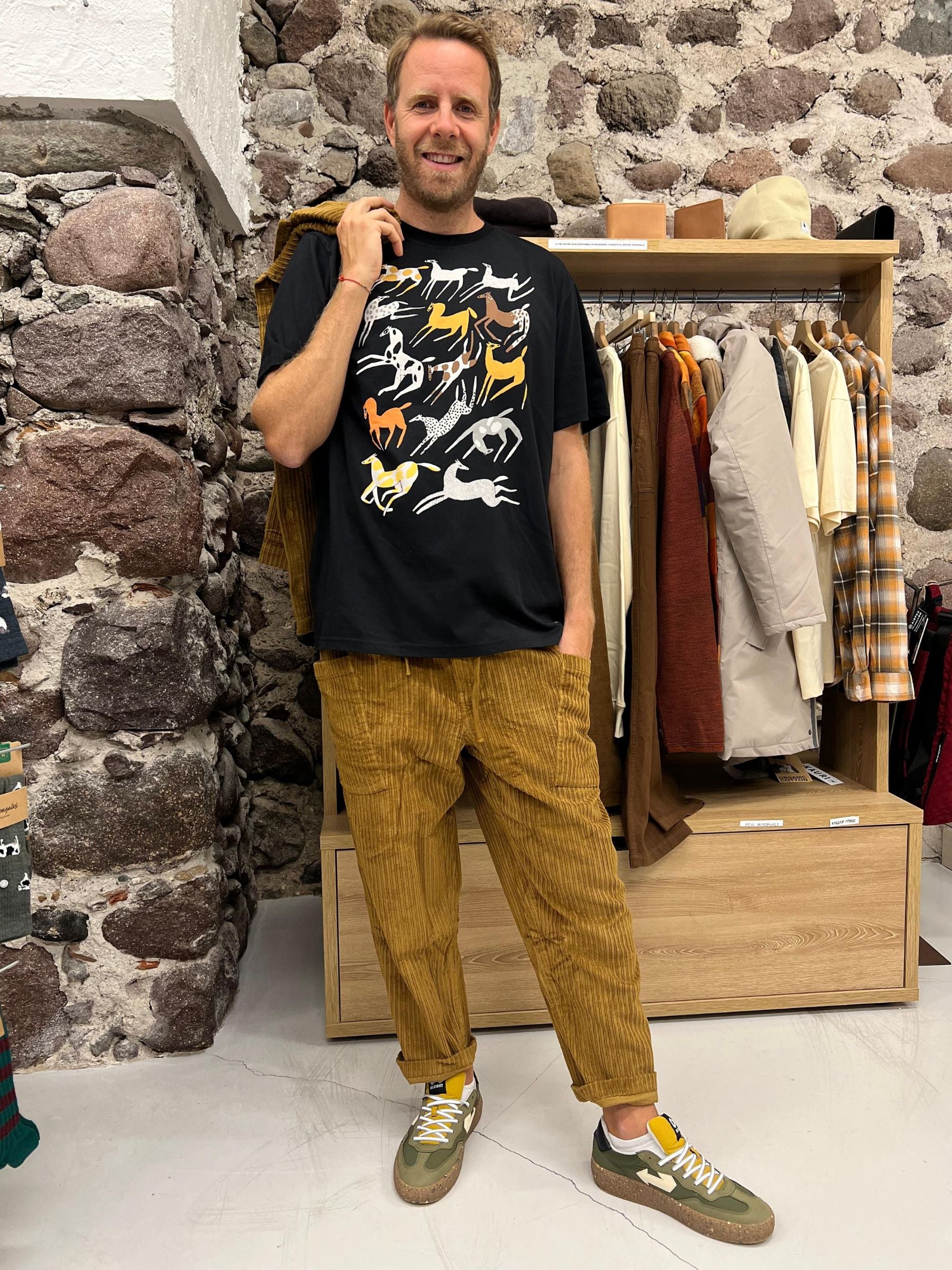 Pantalone Max Marrone unisex Cotone | Thinking Mu