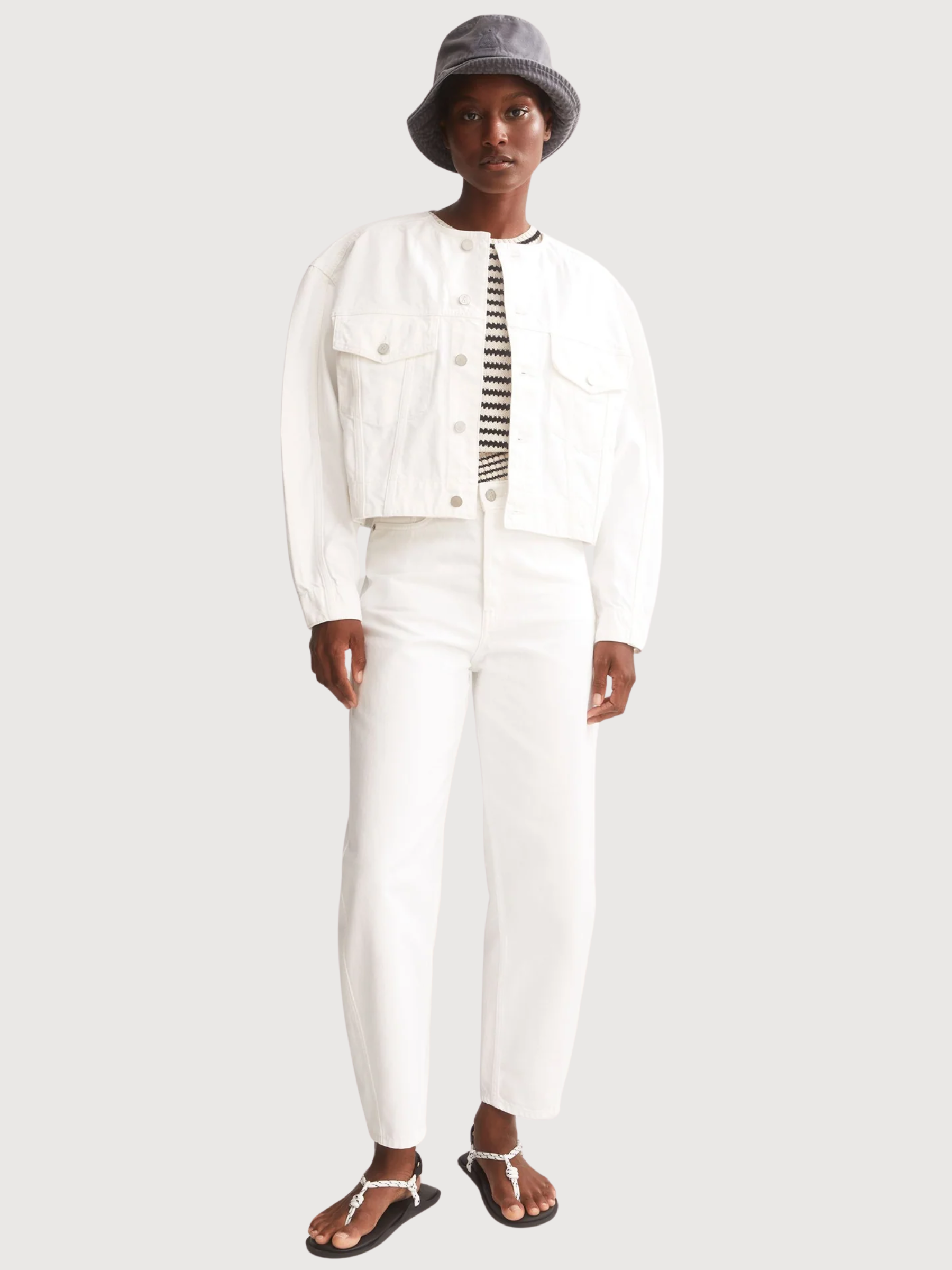 Barrel Jean Baarly White | Armedangels