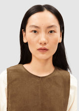 Kord-Minikleid mit Rundhalsausschnitt Amberwood | ARMEDANGELS