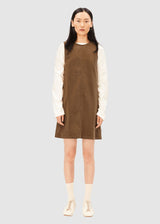 Kord-Minikleid mit Rundhalsausschnitt Amberwood | ARMEDANGELS