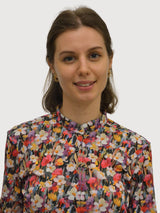 Damen Hemd mit Blumenmuster F0538 | Re-Do-It