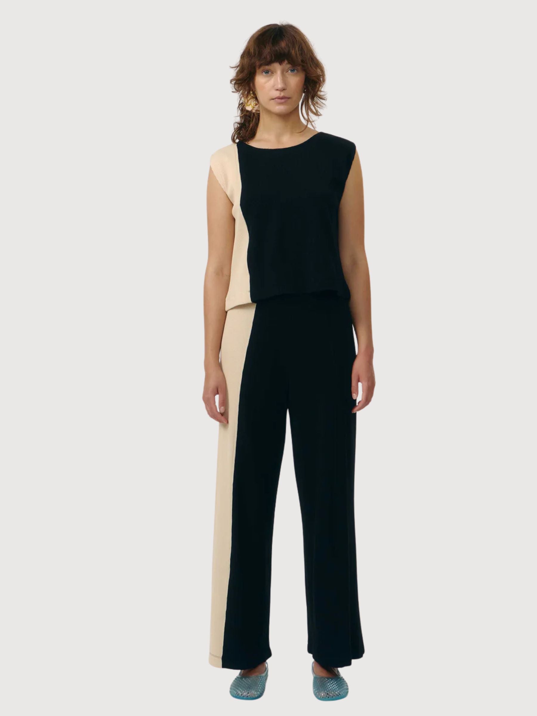 Trouser Belino Bicolor Woman Cotton | Suite13lab