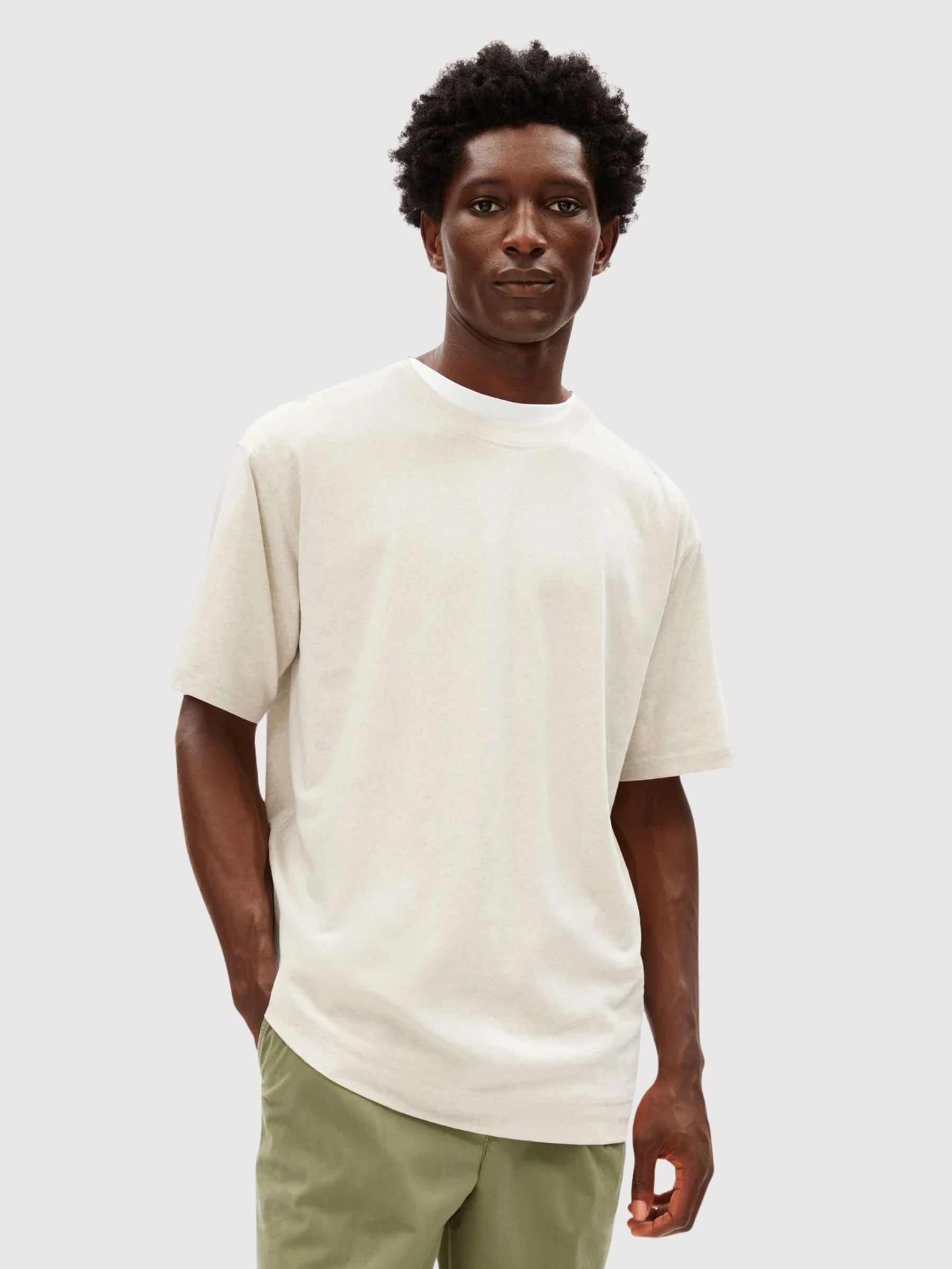 T-Shirt in Lino Misto Maarkos Pure | Armedangels