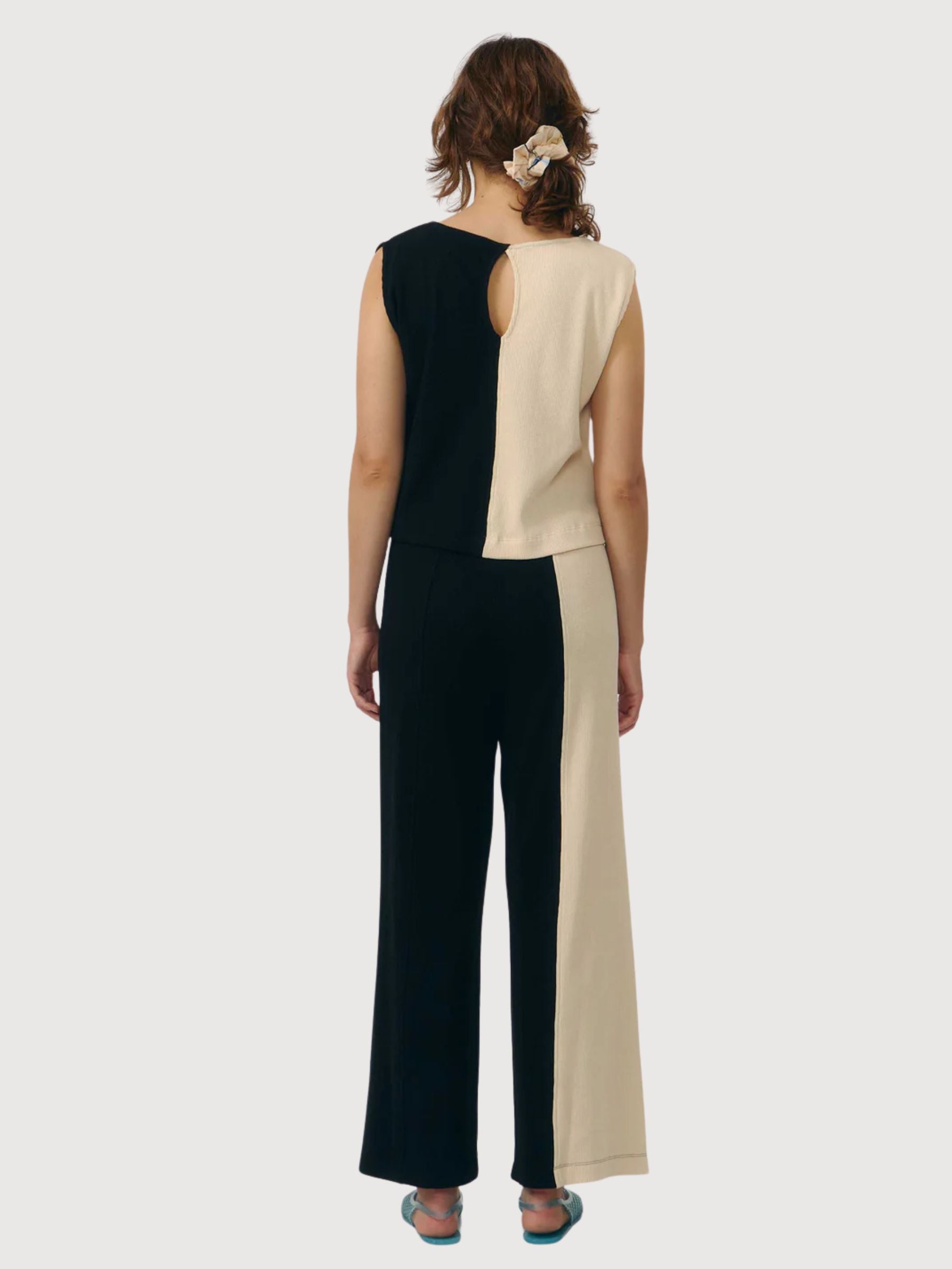 Trouser Belino Bicolor Woman Cotton | Suite13lab