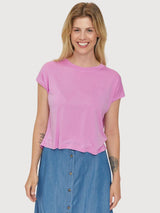 T-Shirt Golden Pink in ECOVERO™ | Mazine
