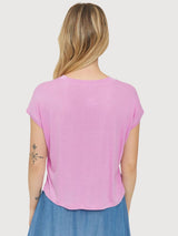 Maglietta Golden rosa in ECOVERO™ | Mazine