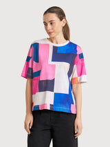 T-Shirt Vadstena Abstract Multicolor | DEDICATED
