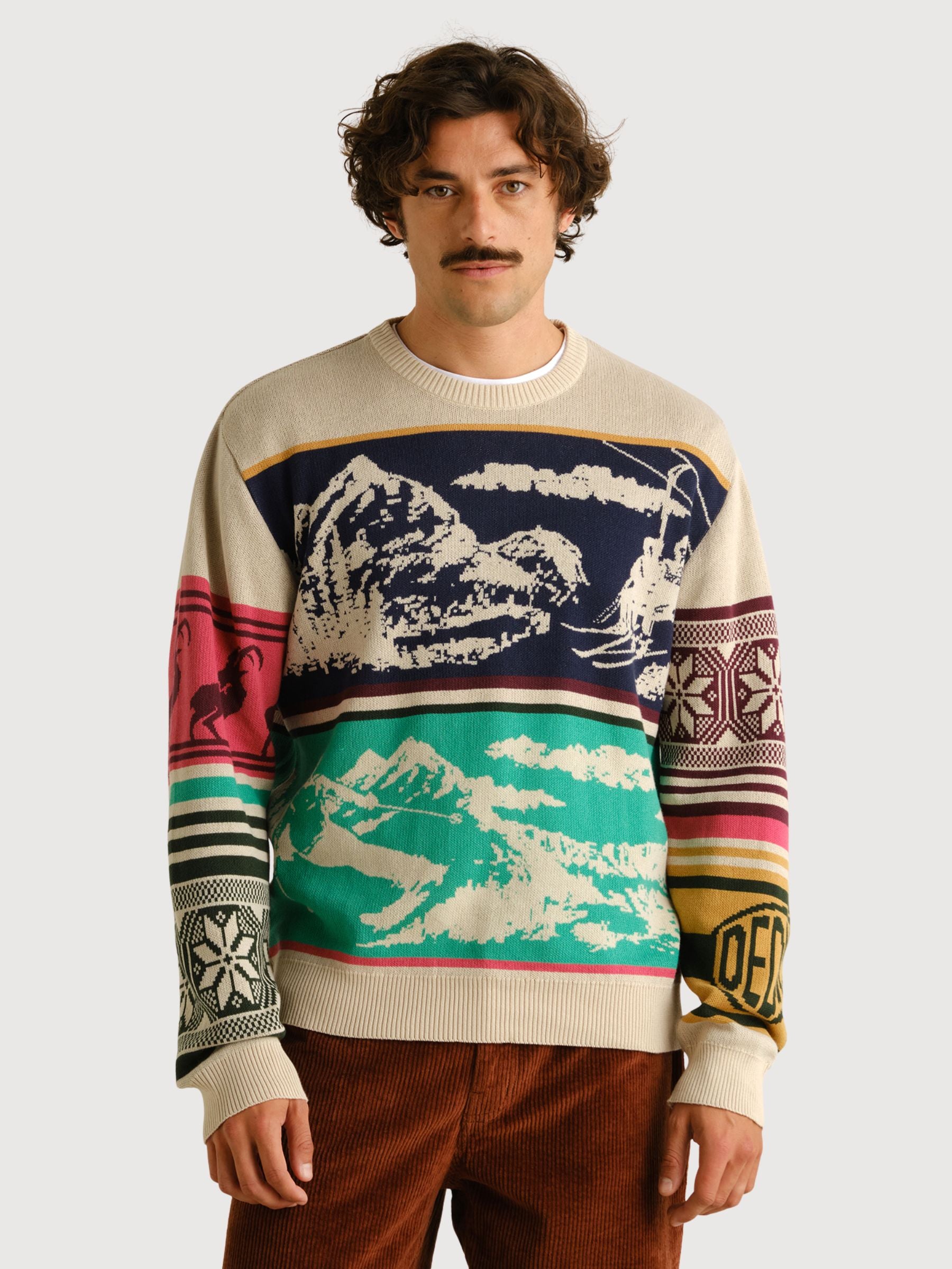 Mora Retro Ski Blocks Sweater | DEDICATED