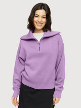 Inha Zip Pullover Lilac Pink Damen | Mazine