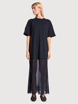 Jersey Dress Lacerta Black | Jan N June