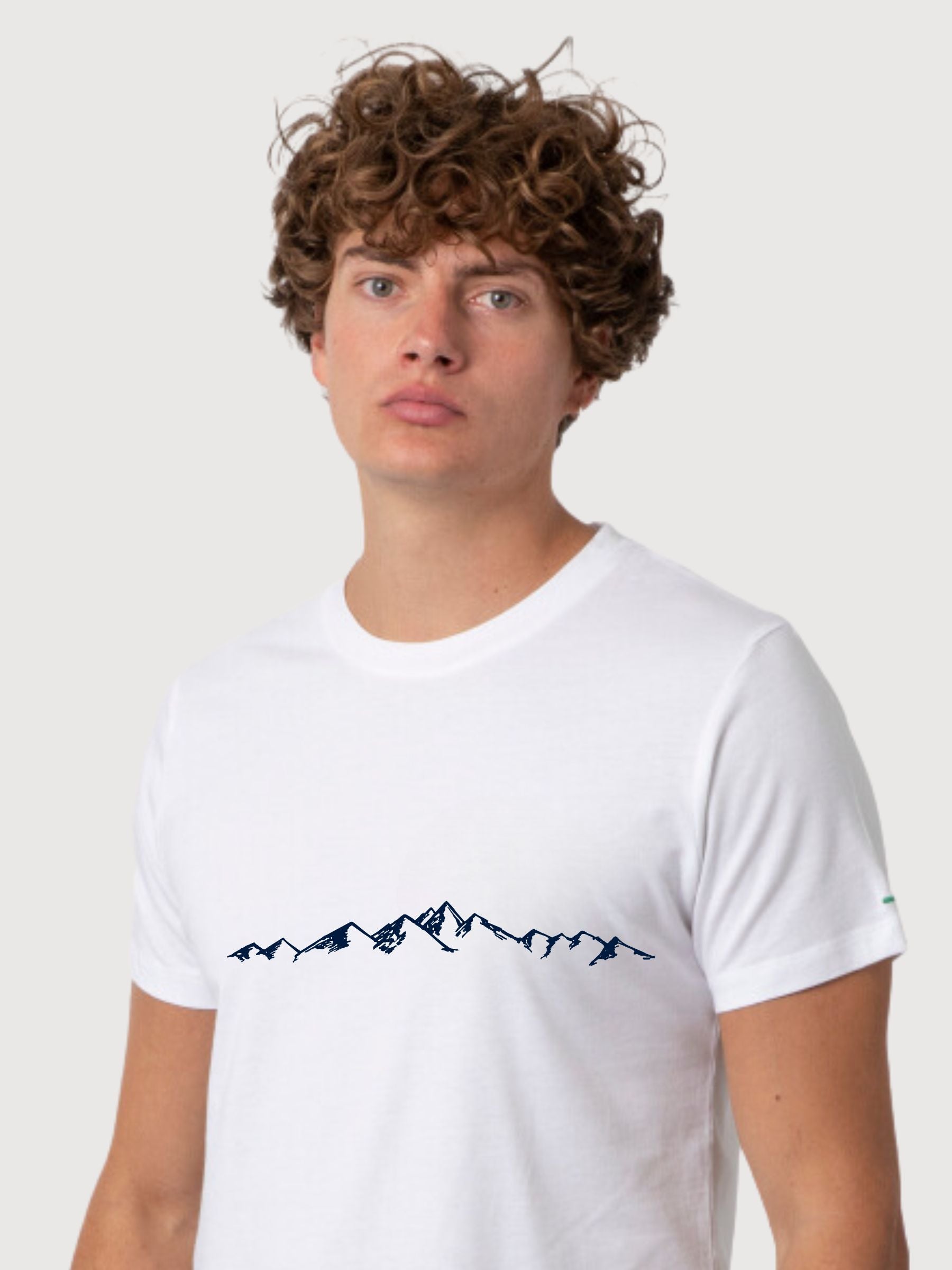 T-shirt Daniel Mountains Bianca | Re-Bello