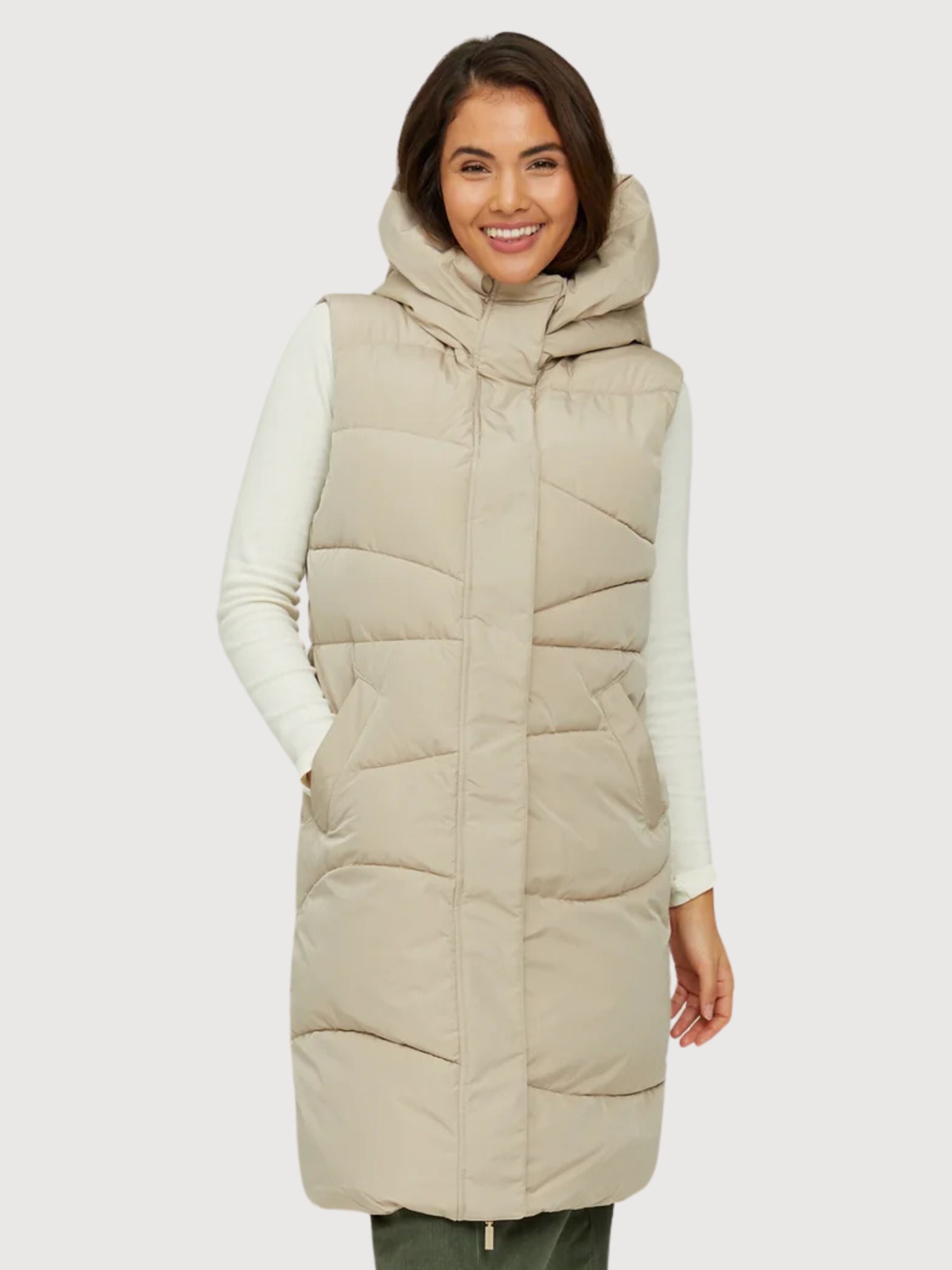 Wanda West Jacke Light Taupe Damen | Mazine