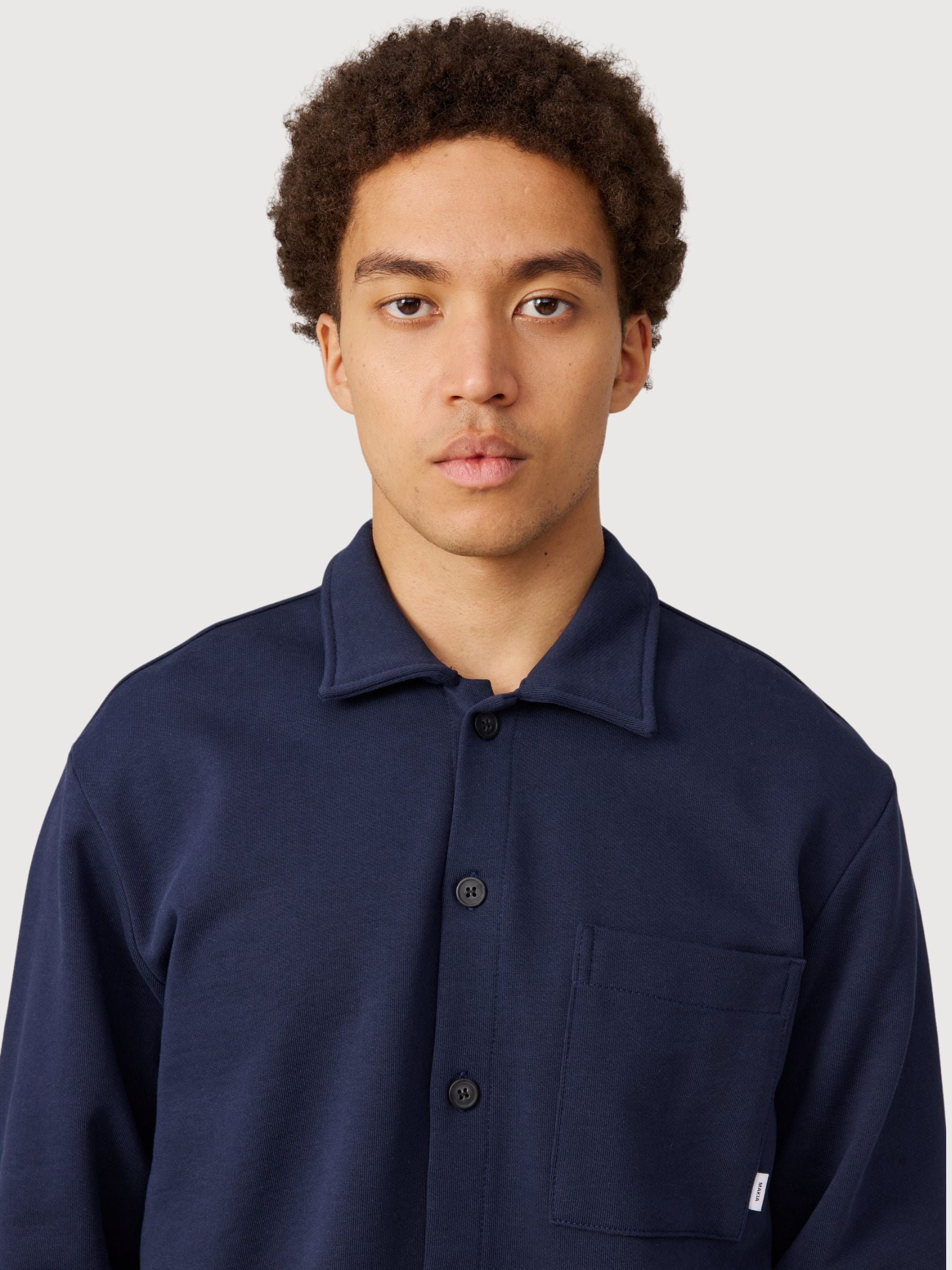 Process Overshirt Dunkelblau | Makia