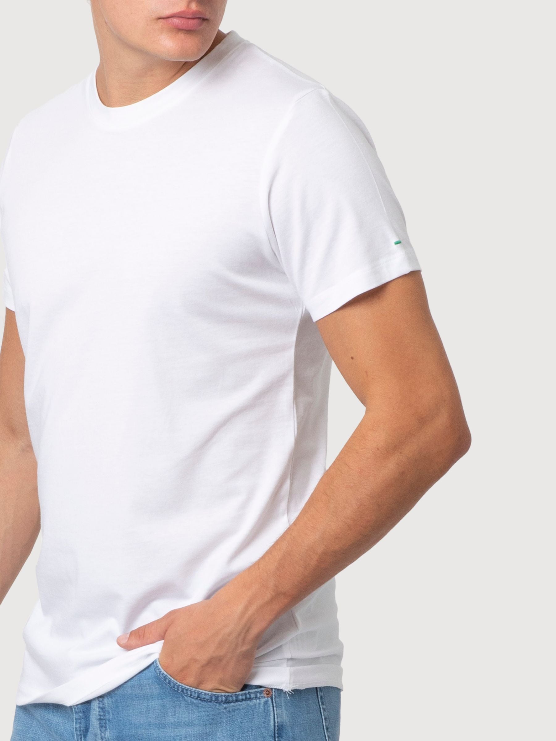 Daniel Basic T-Shirt White Man | Re-Bello