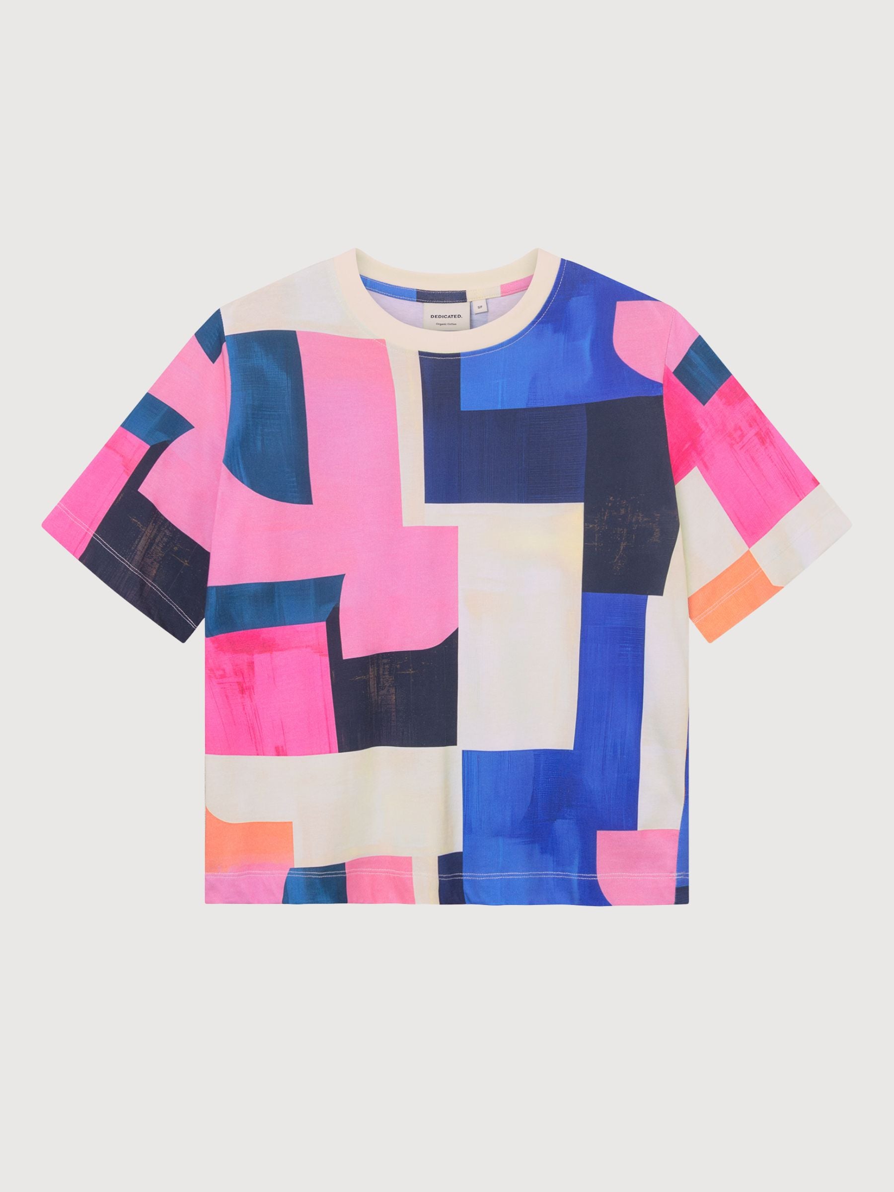 T-Shirt Vadstena Abstract Multicolor | DEDICATED