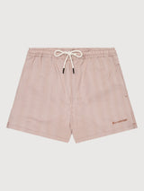 Badeshorts aus Seersucker mit Streifen bis Mitte Oberschenkel | KNOWLEDGE COTTON APPAREL