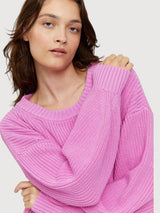Pullover Manja rosa Bio-Baumwolle | Mazine