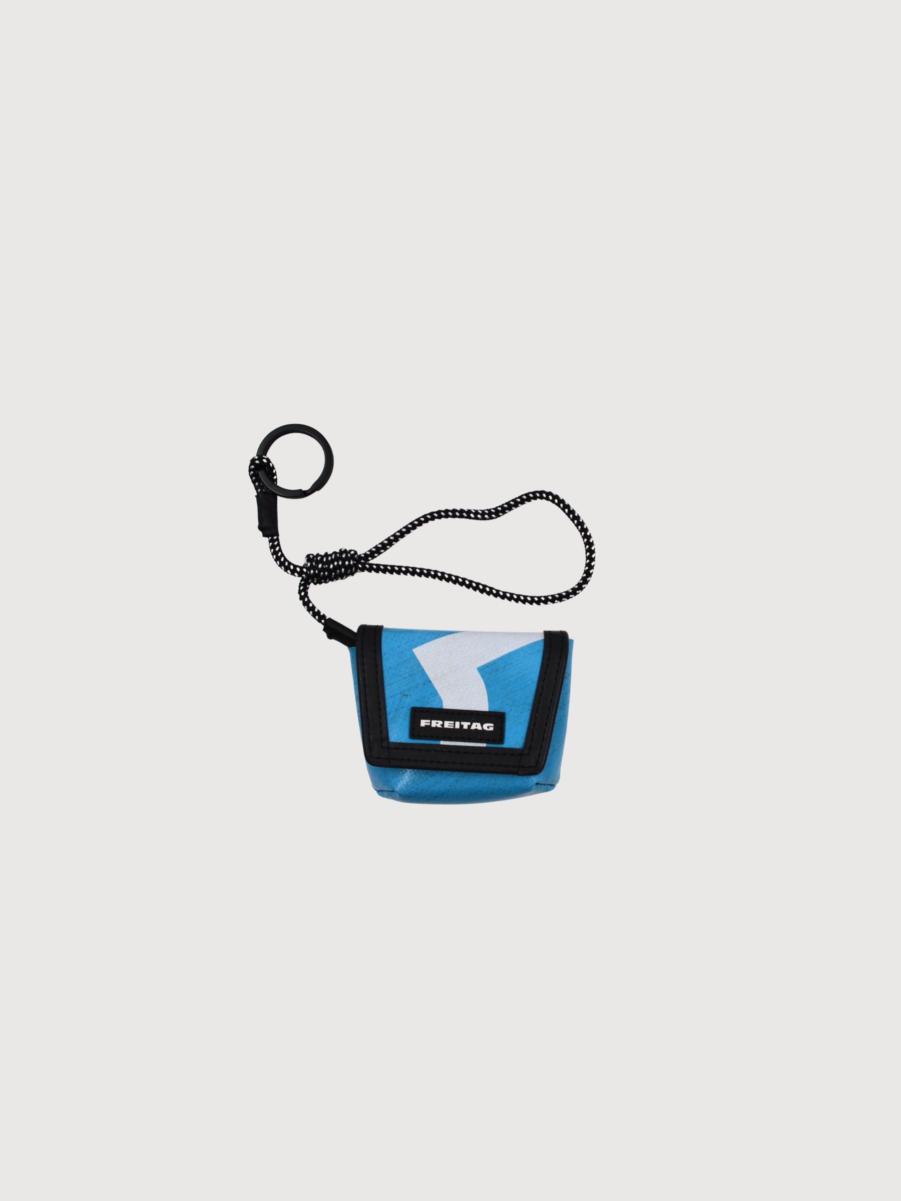 Key Holder Mini Messenger Blue/White | Freitag