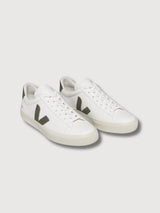 Shoes Campo Extra-White_Khaki In Sustainable Leather | Veja
