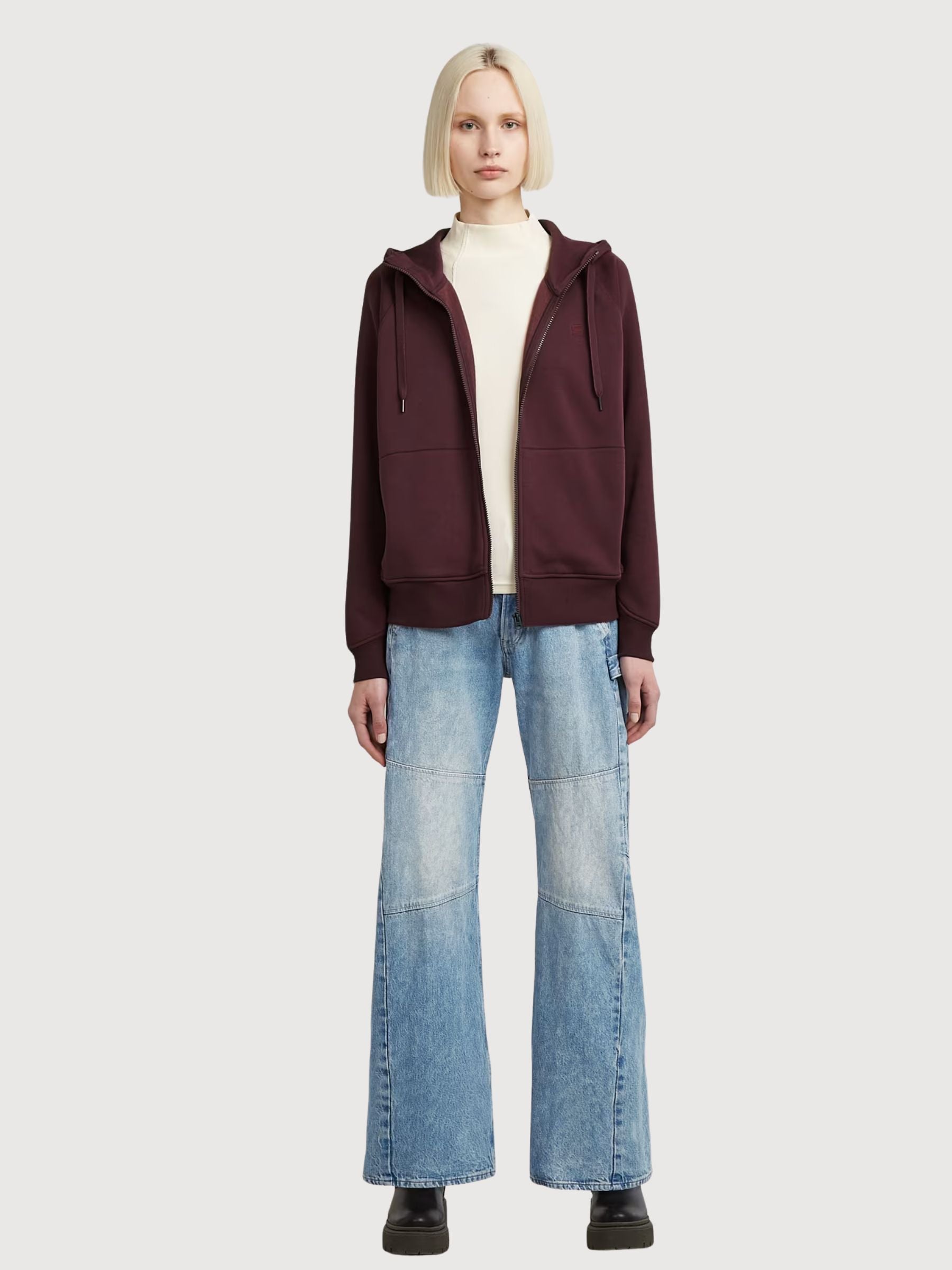 Premium Core 2.1 Hdd Zip Donna Marrone | G-Star Raw