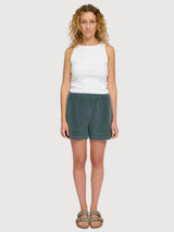 Pantaloncini in velluto a coste da donna, bottiglia di cotone | Mazine