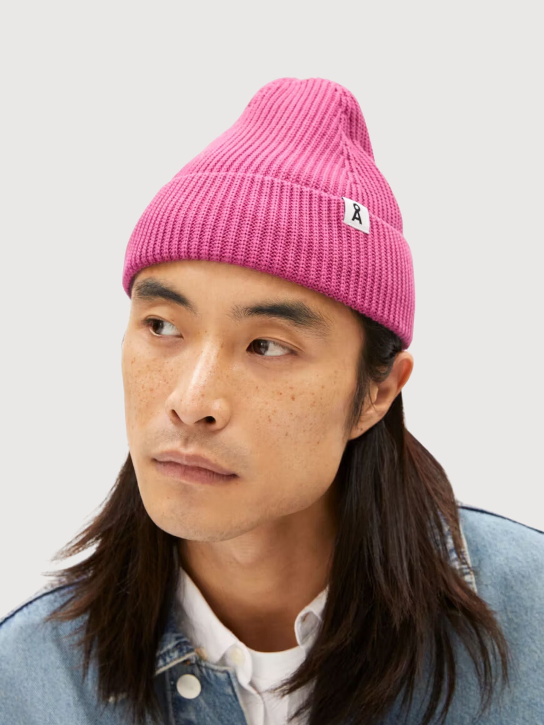 Nildaao Beanie Baumwolle Crushed Rot | Armedangels