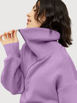 Inha Zip Pullover Lilac Pink Damen | Mazine