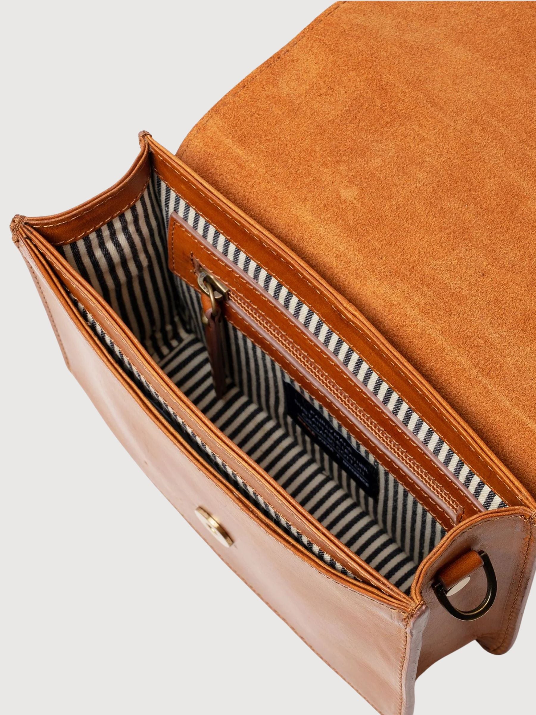 Audrey Mini - Pelle Classica Cognac | O MY BAG