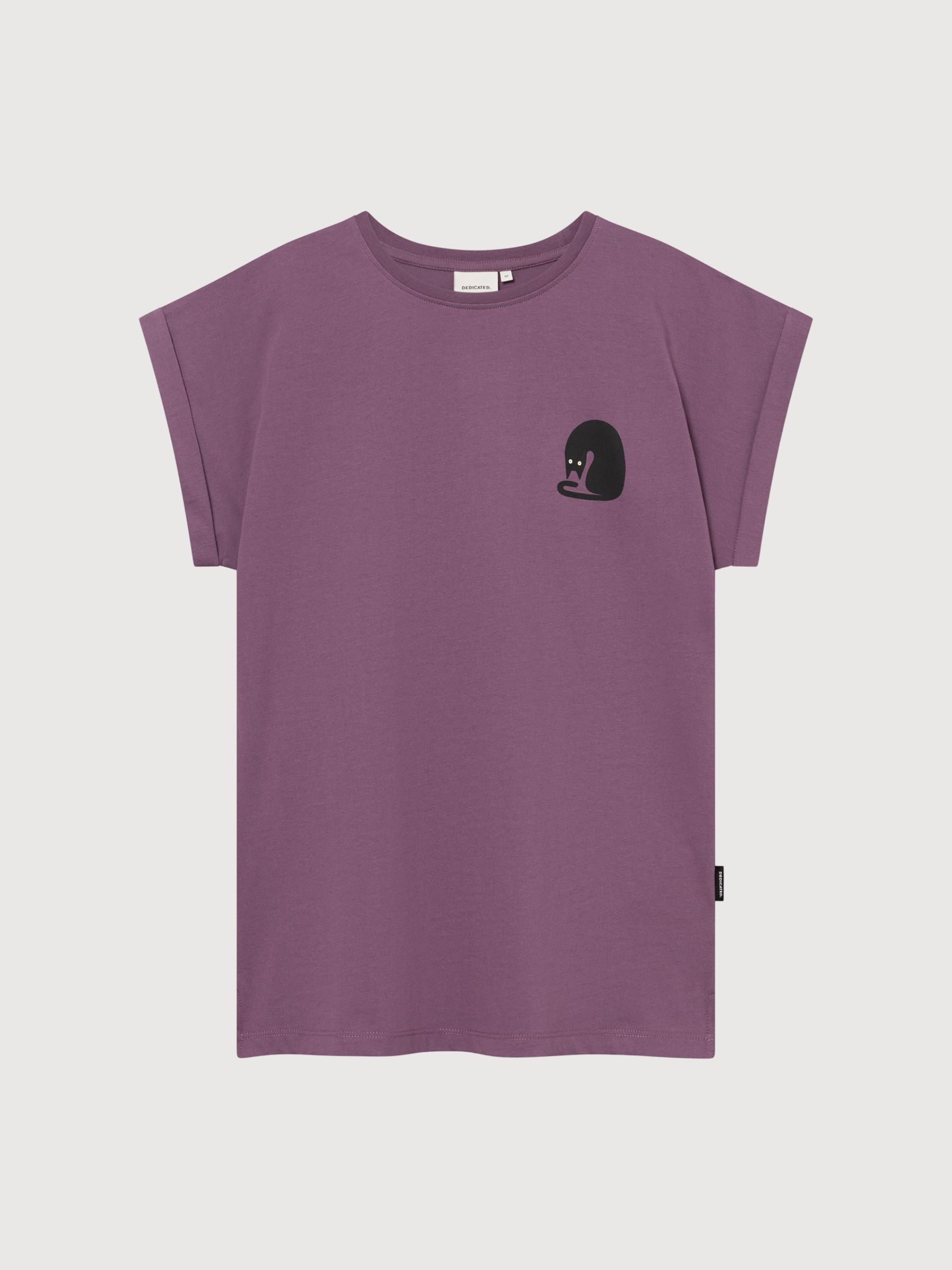 Visby Curious Cat T-shirt | DEDICATED