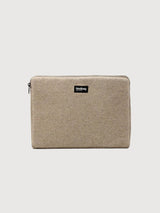 Recycled wool computer bag Ava S 15" Beige | Hindbag